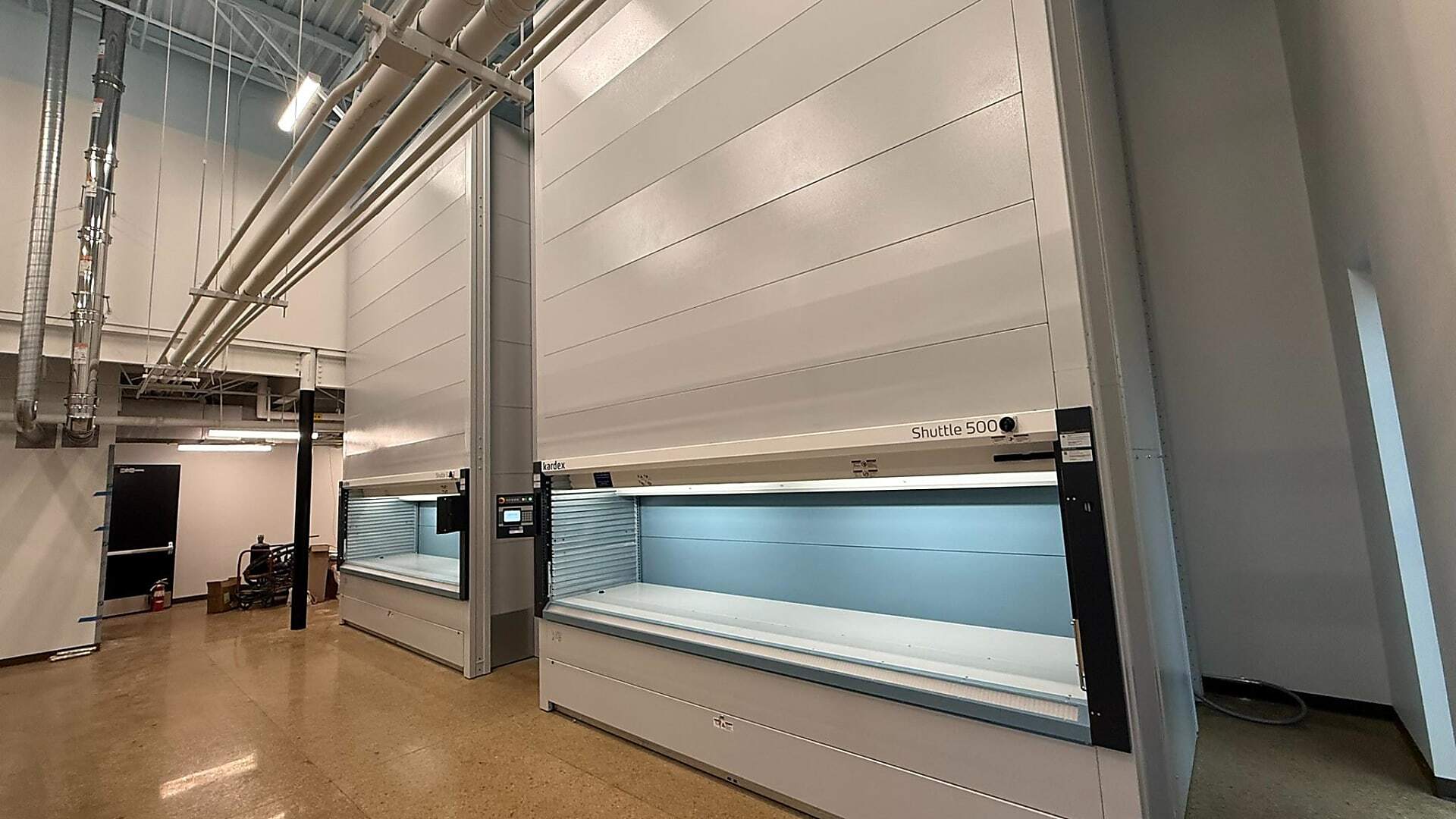 Automated fleet parts storage system improving organization and retrieval for municipal fleet operations