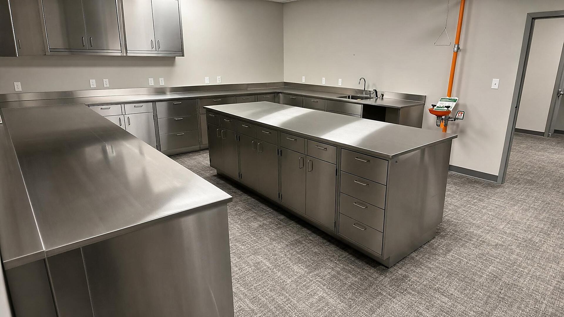 Commercial Organization Improves Lab Workflow With Stainless Casework