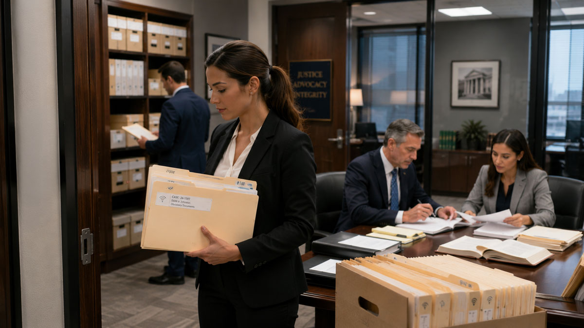 RFID file tracking in a corporate legal office