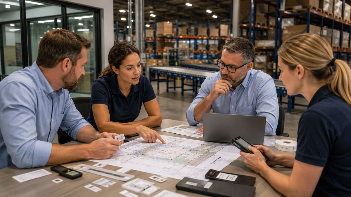RFID solution expert consulting with manufacturing operations team